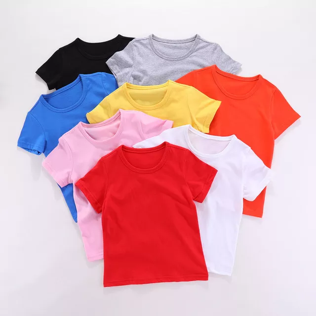 Wholesale Baby Girls Children Kids Boys Blank T-shirt Made in Bangladesh