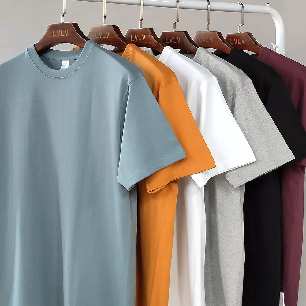 Wholesale Mens Blank Cotton T-shirt Ideal for Printing, High Quality Plain T Shirts Factory Bangladesh