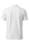 White polo shirt back view - mens cotton pique polo, plain back - SiATEX Sourcing
